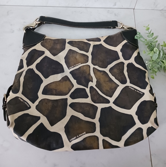 Dooney & Bourke Giraffe Print Shoulder Bag - Picture 2 of 14